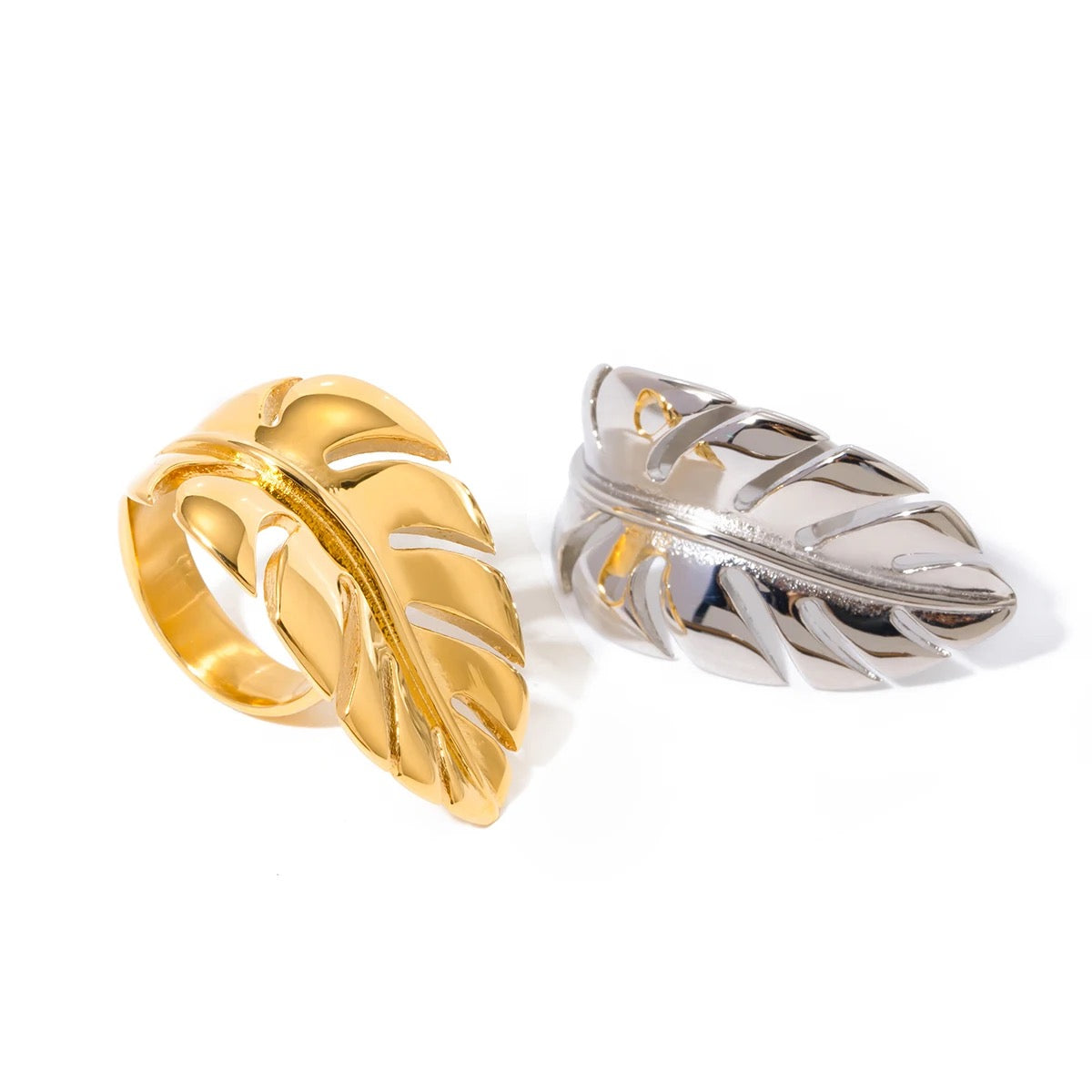 Bague Margaux : Bague design plume, un bijou audacieux stylé L'or Didon