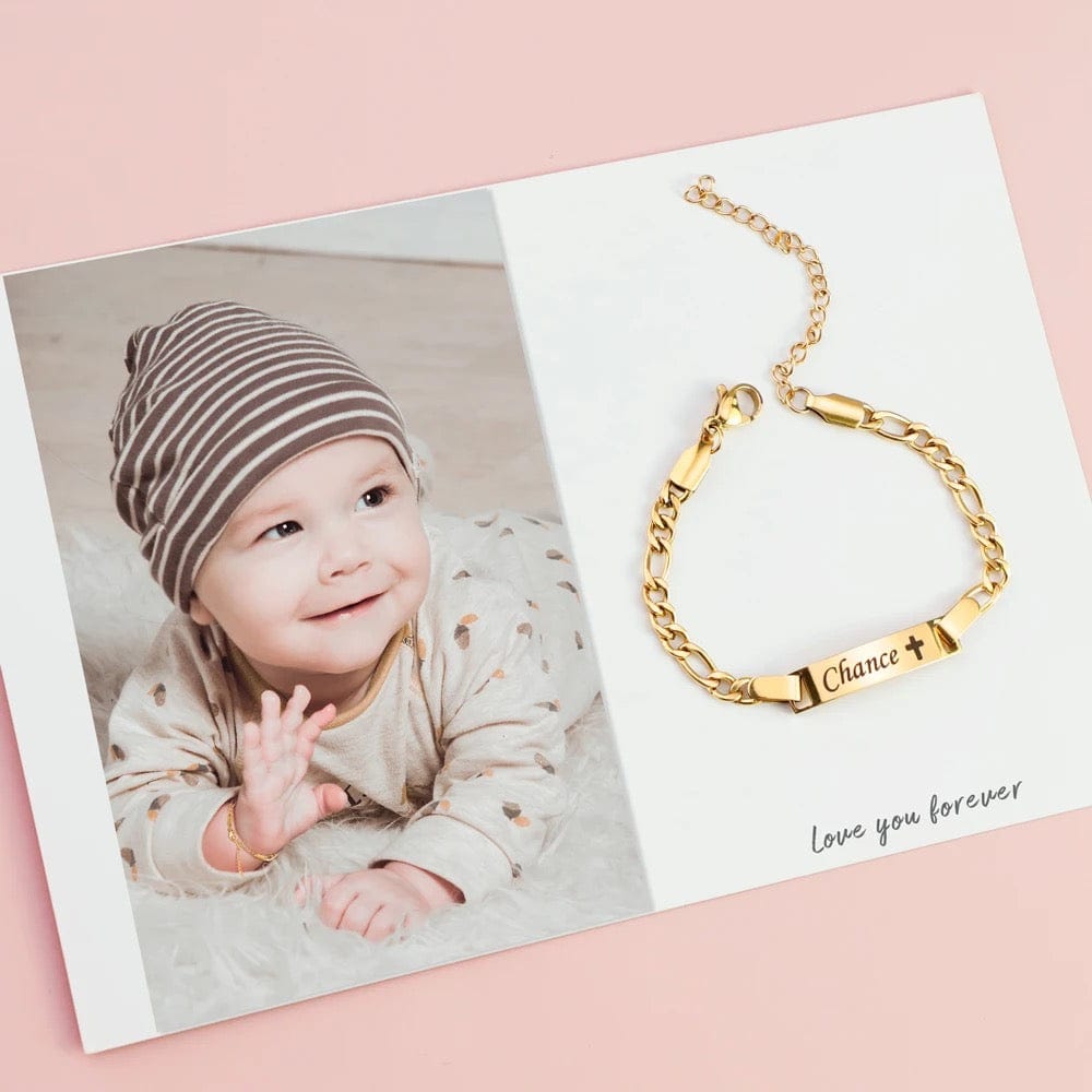 Bracelet gourmette personnalisé pour enfant et bébé
