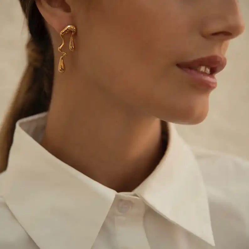 Boucles d’oreilles artistiques | Design irrégulier