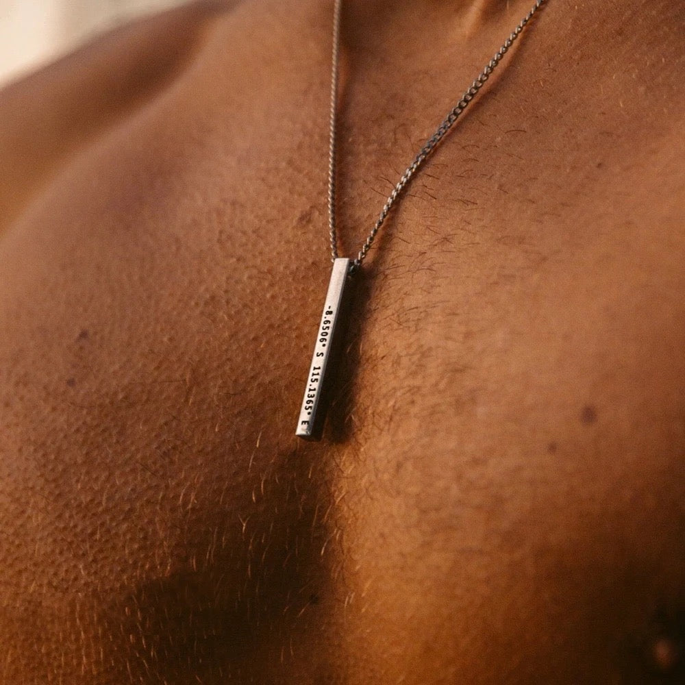 Collier 3D mixte, personnalisé avec gravure