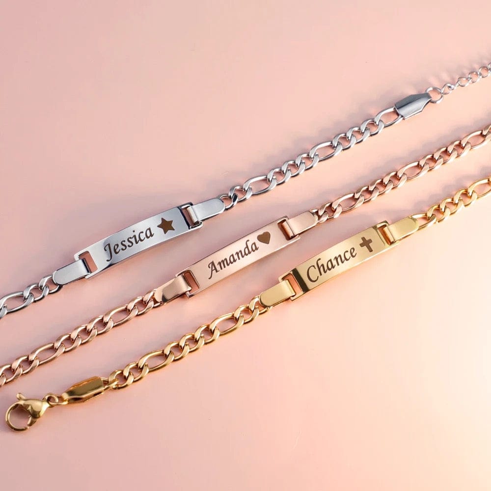 Bracelet gourmette personnalisé pour enfant et bébé