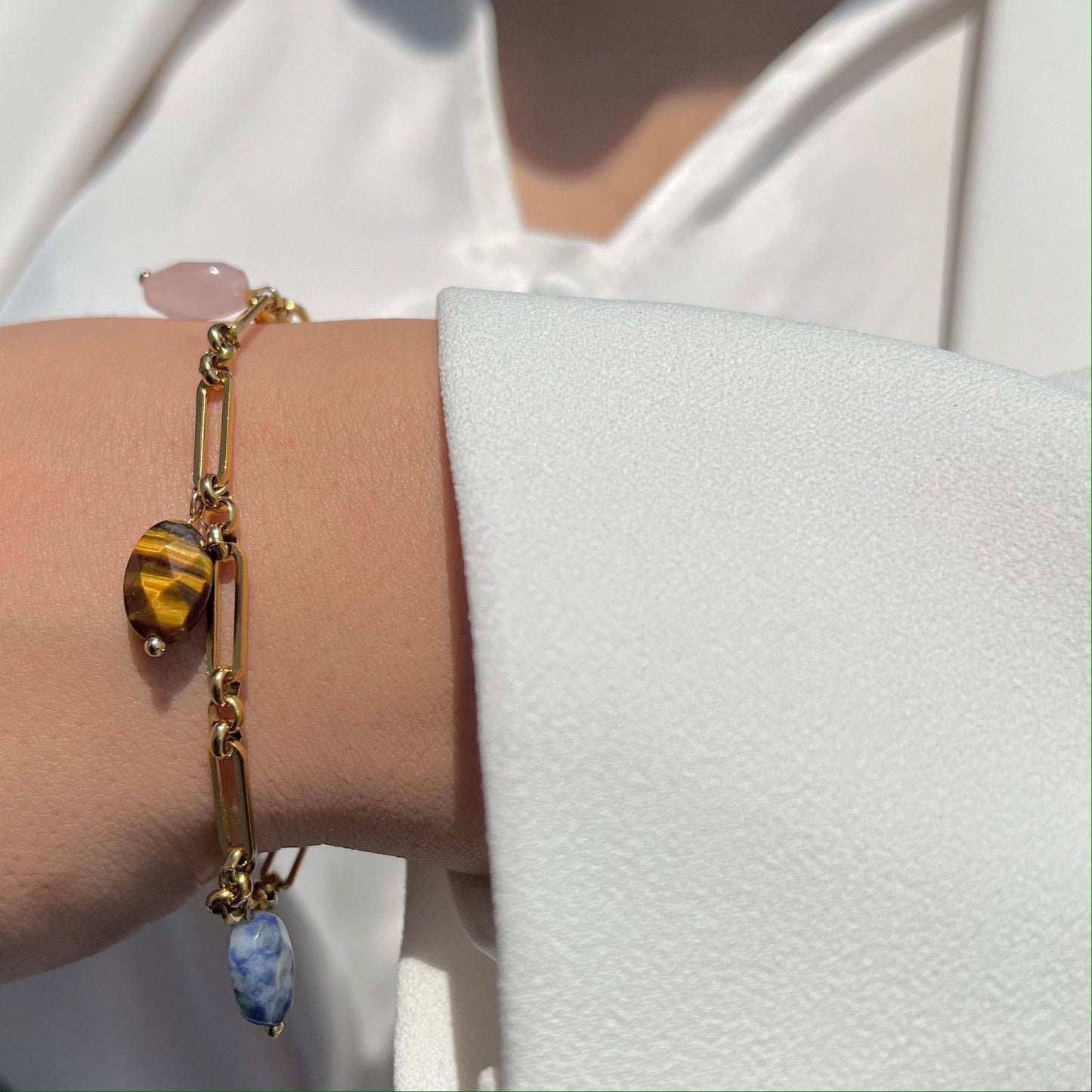 Harmonie : Bracelet personnalisé avec des pierres naturelles