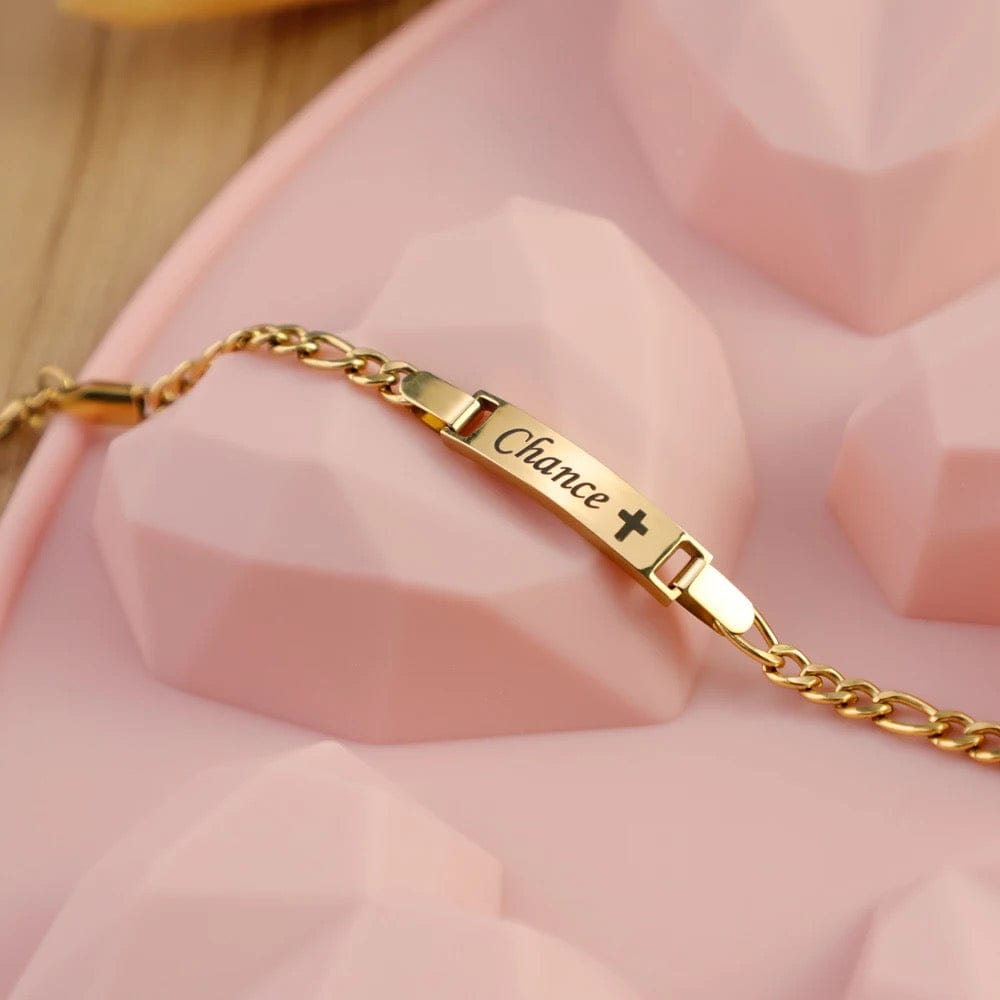 Bracelet gourmette personnalisé pour enfant et bébé