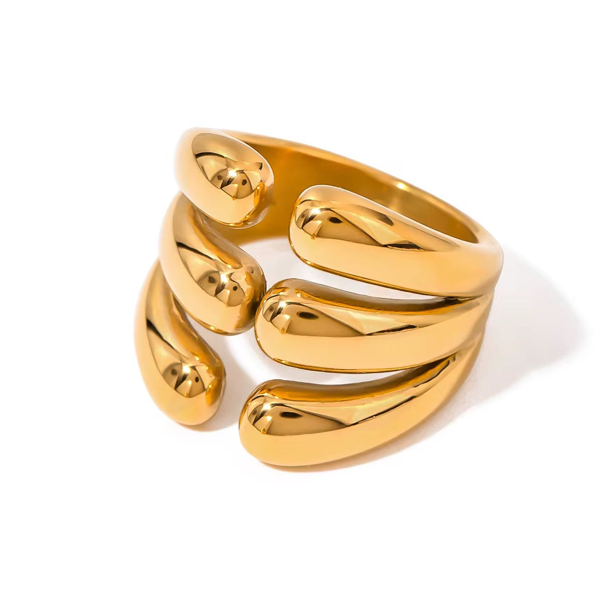 Bague Sandra : trois anneaux en un seul