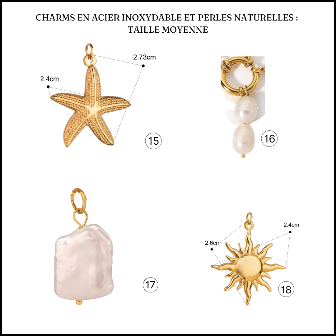 Collier en chaine anglaise personnalisable avec des charms