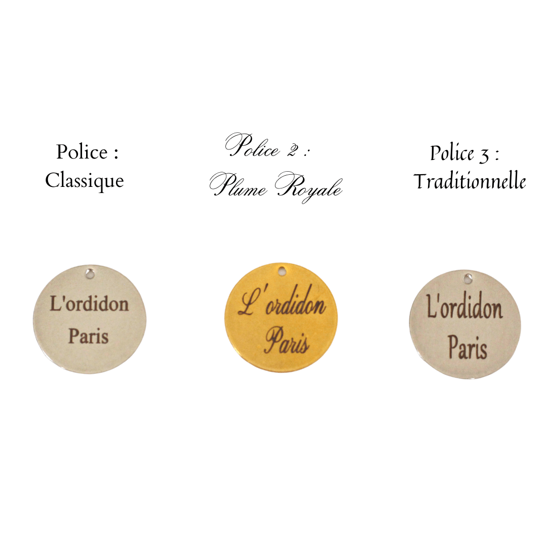 Charms : Bracelet multi charms personnalisable avec gravure L'ordidon