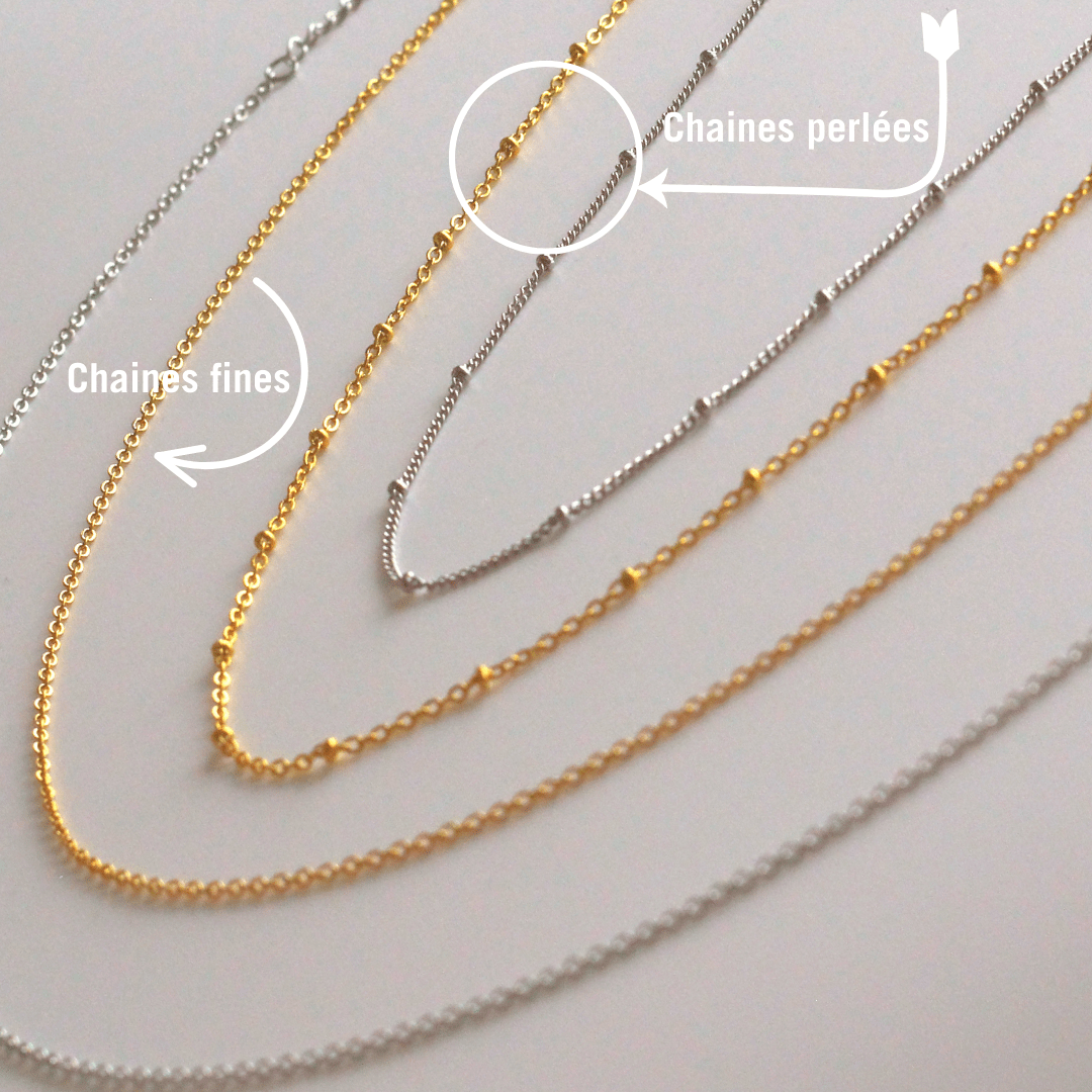 Déclaration : Collier personnalisé avec un médaillon gravé