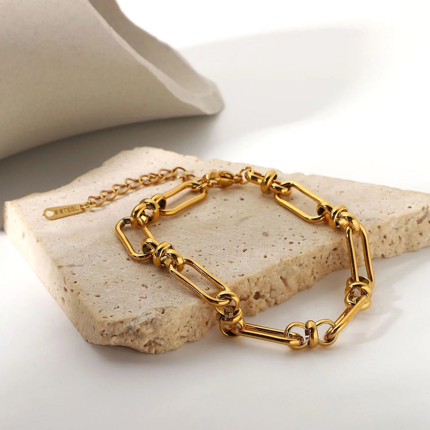 Bracelet à maillons trombones L'ordidon