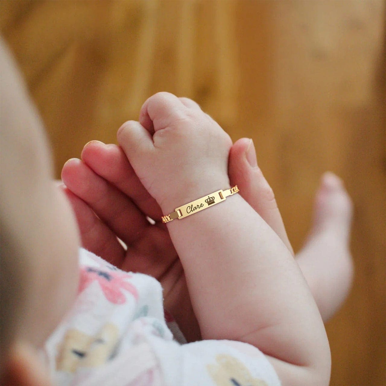 Bracelet gourmette personnalisé pour enfant et bébé fille