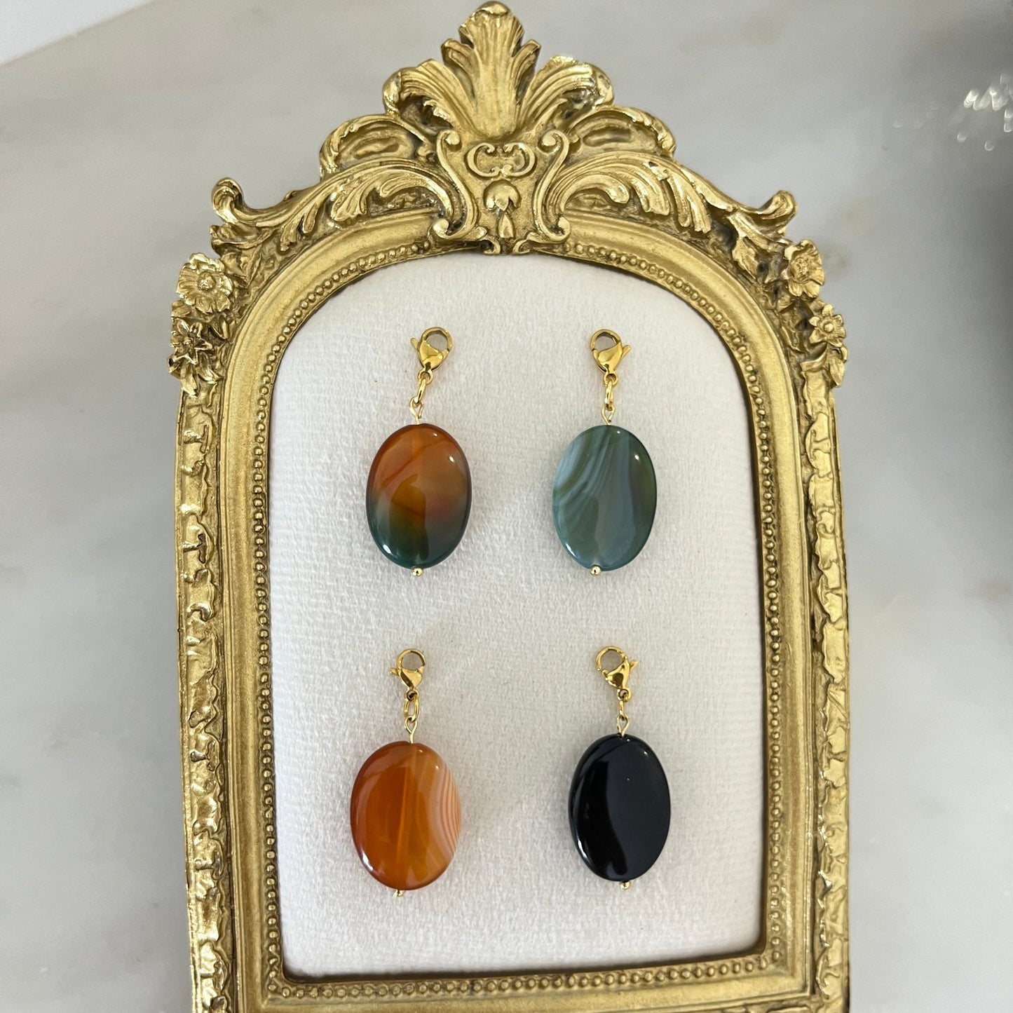 Elys : Collier Y pendant personnalisé avec de magnifiques pierres "fait main"