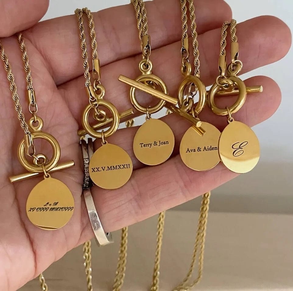 Sarah : Collier personnalisé avec gravure