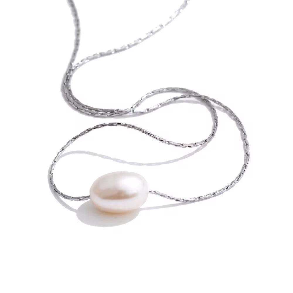 Collier fin sublimé d’une perle naturelle L'or Didon
