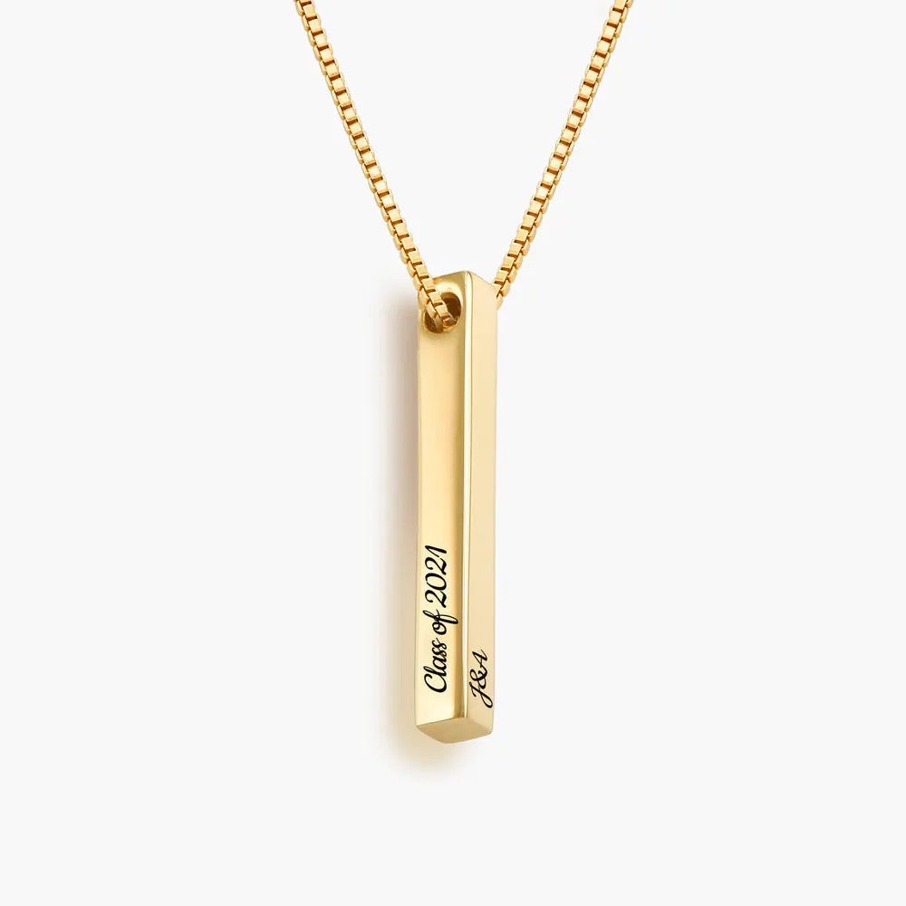Collier 3D mixte, personnalisé avec gravure