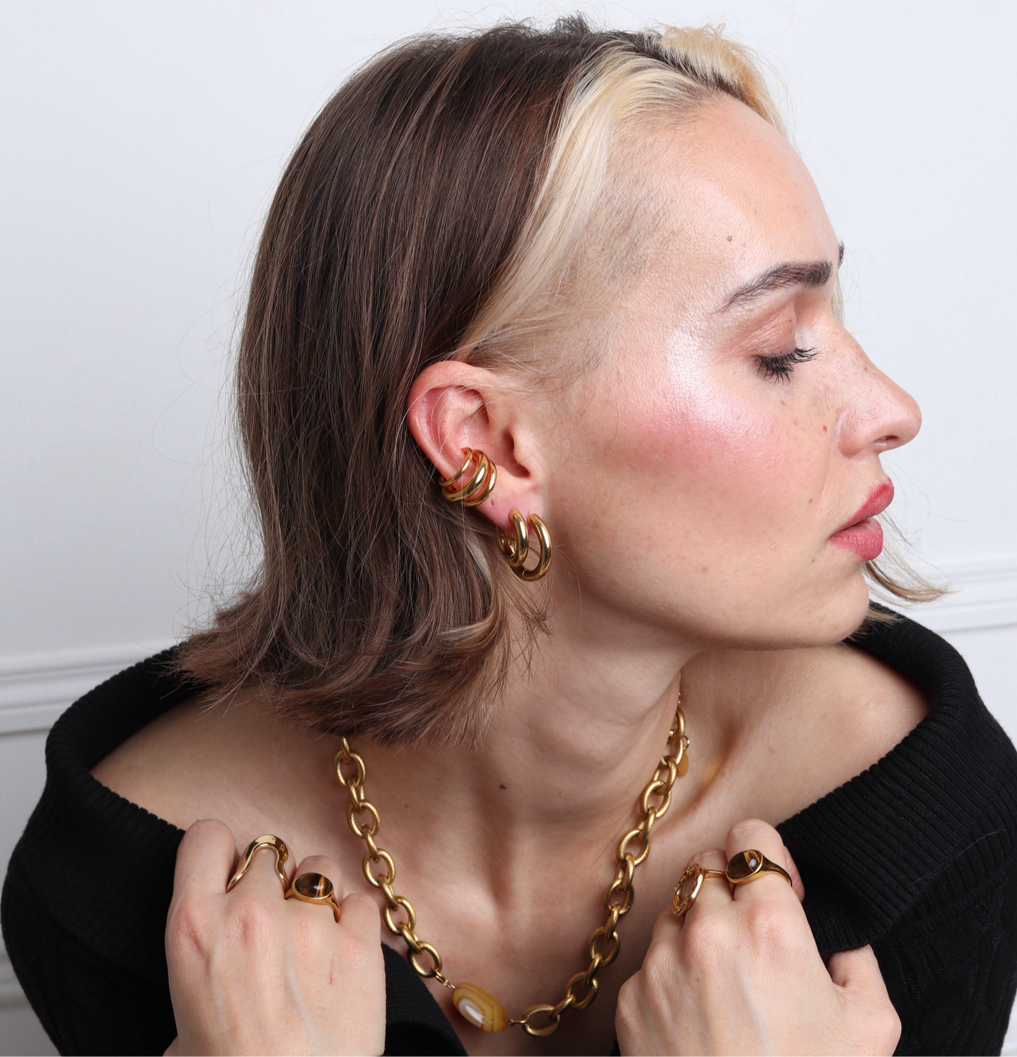 Boucles d’oreilles créoles clasiques différentes tailles L'ordidon