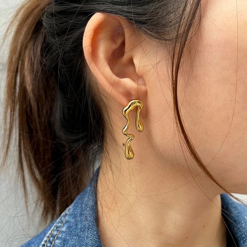 Boucles d’oreilles artistiques | Design irrégulier