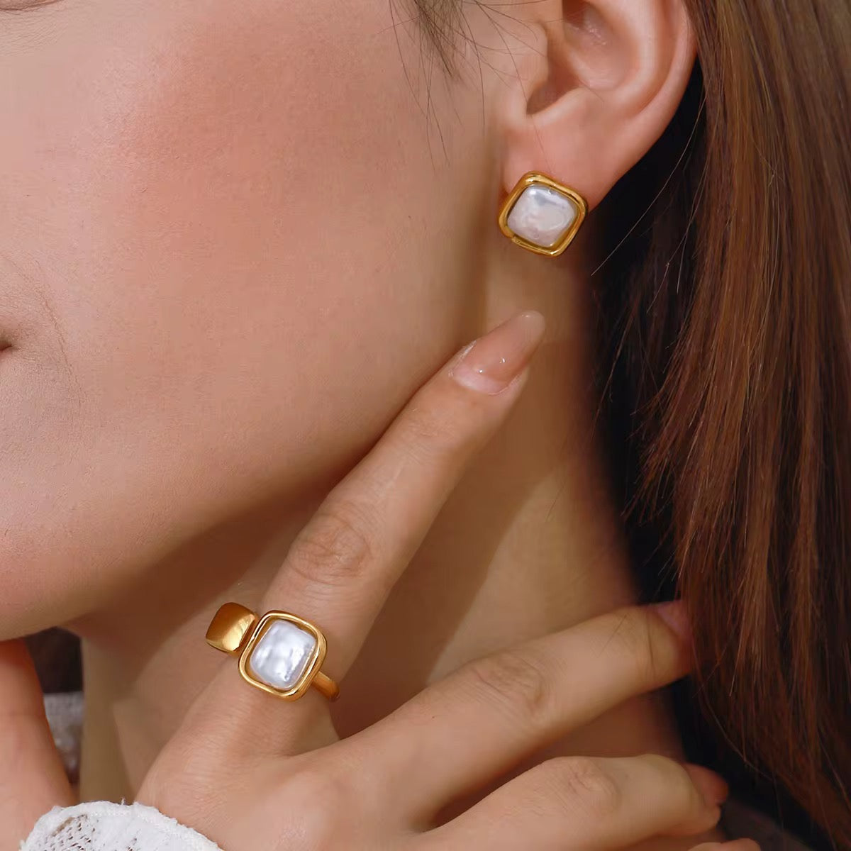 Bague “Sienna” Ajustable – Acier Inoxydable Plaqué Or