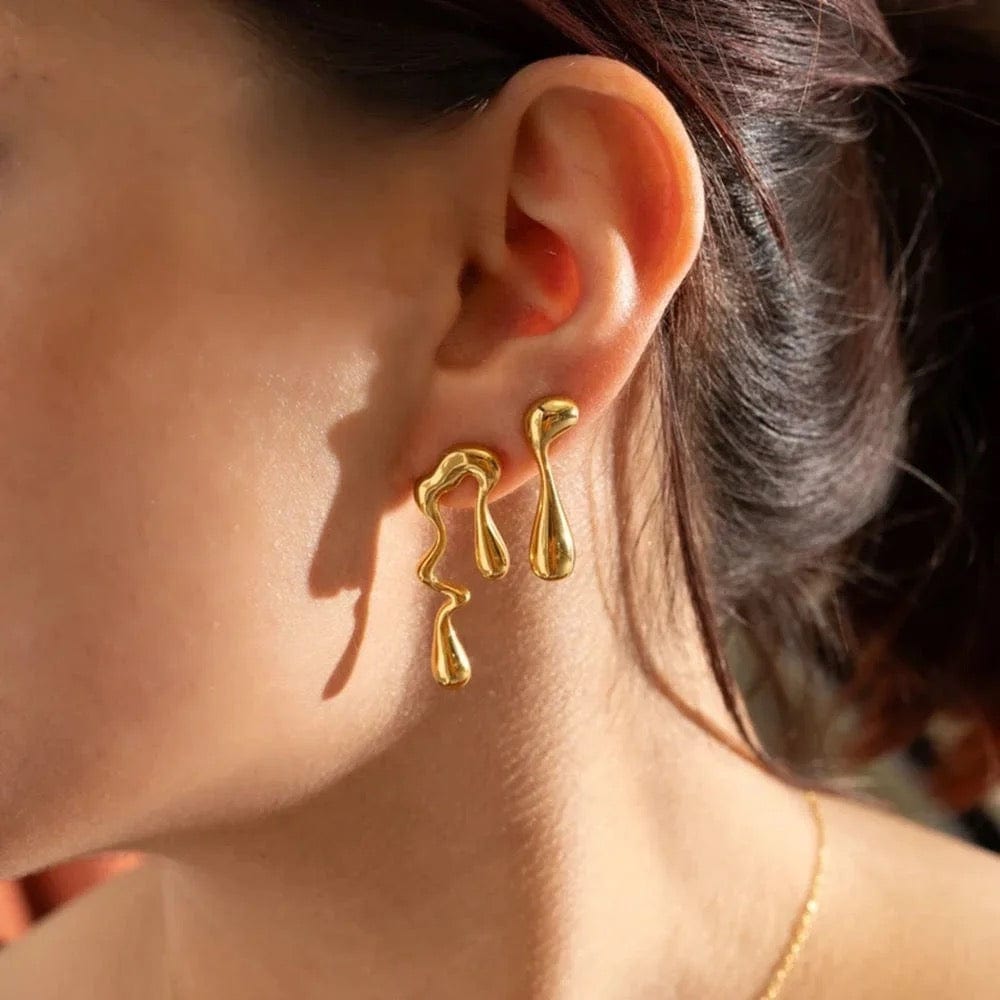 Boucles d’oreilles artistiques | Design irrégulier