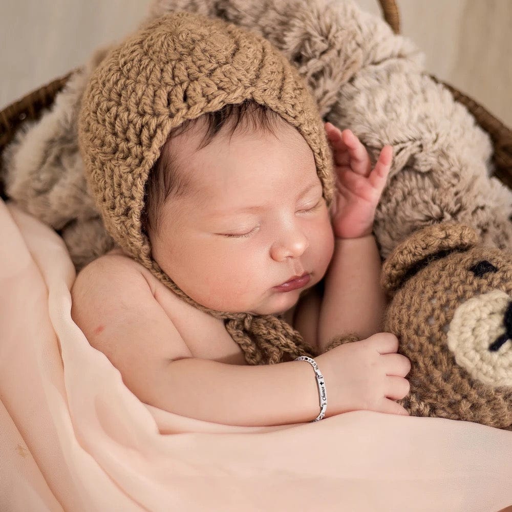 Bracelet gourmette personnalisé pour enfant et bébé garçon