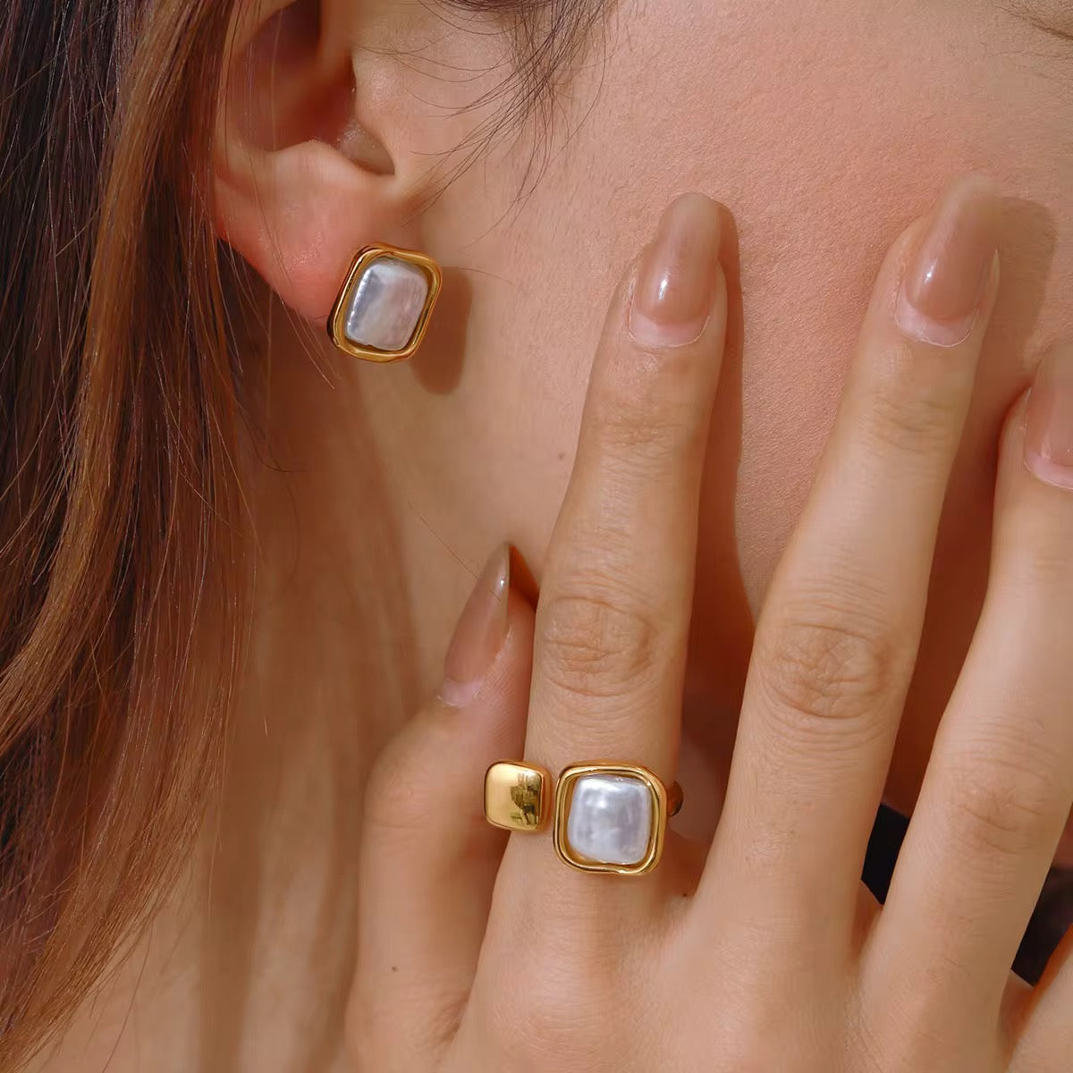 Bague “Sienna” Ajustable – Acier Inoxydable Plaqué Or