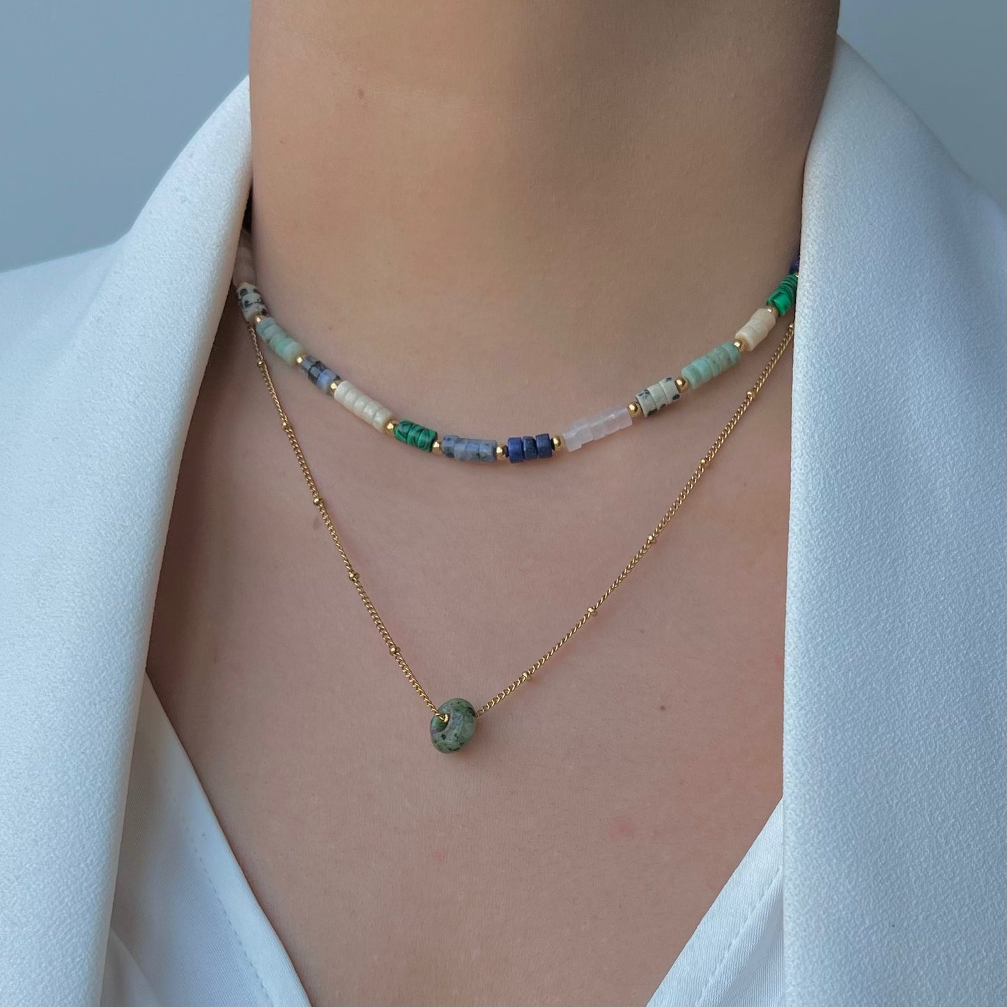 Énergie : Collier personnalisable avec votre pierre naturelle préférée