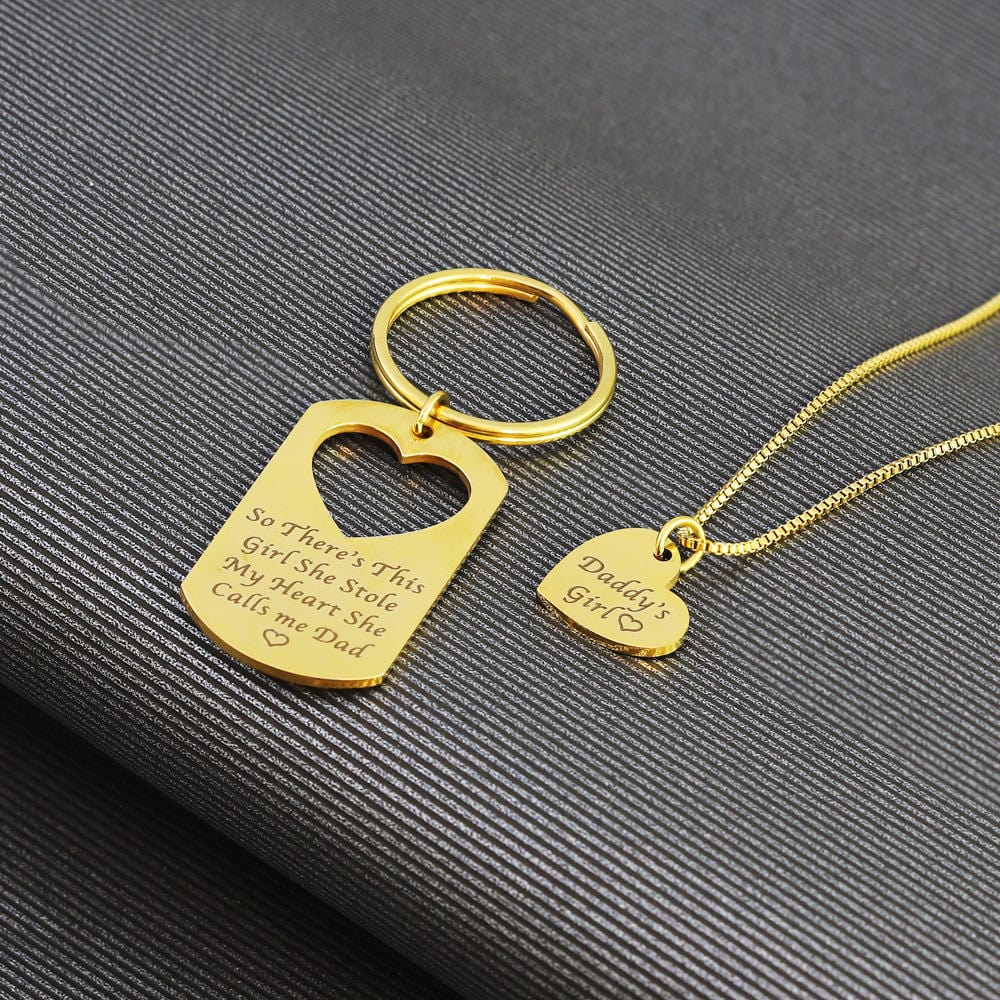 Ensemble de collier et porte-clés
