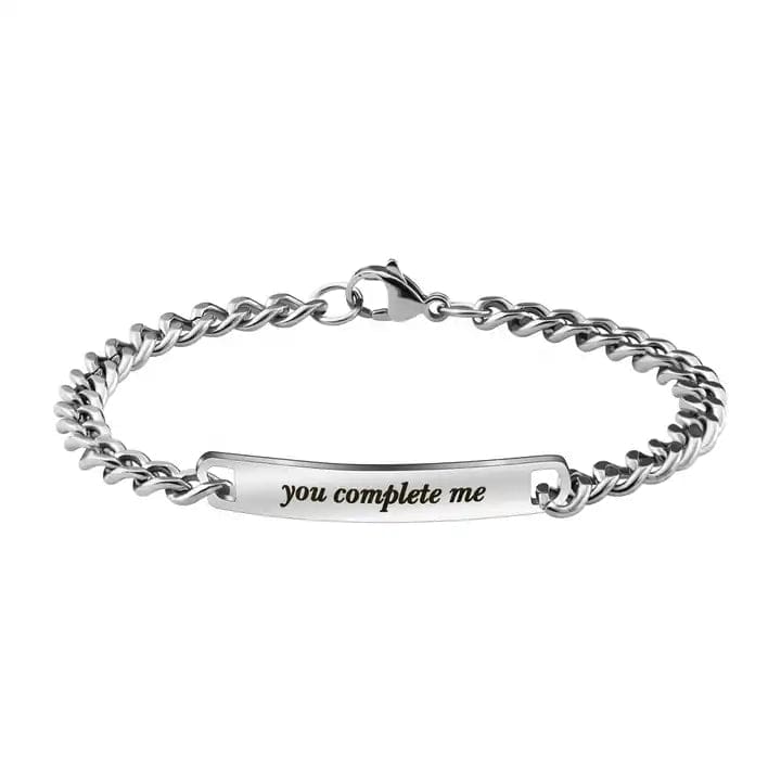 Le Duo gourmettes : Bracelets gourmettes pour couple personnalisables
