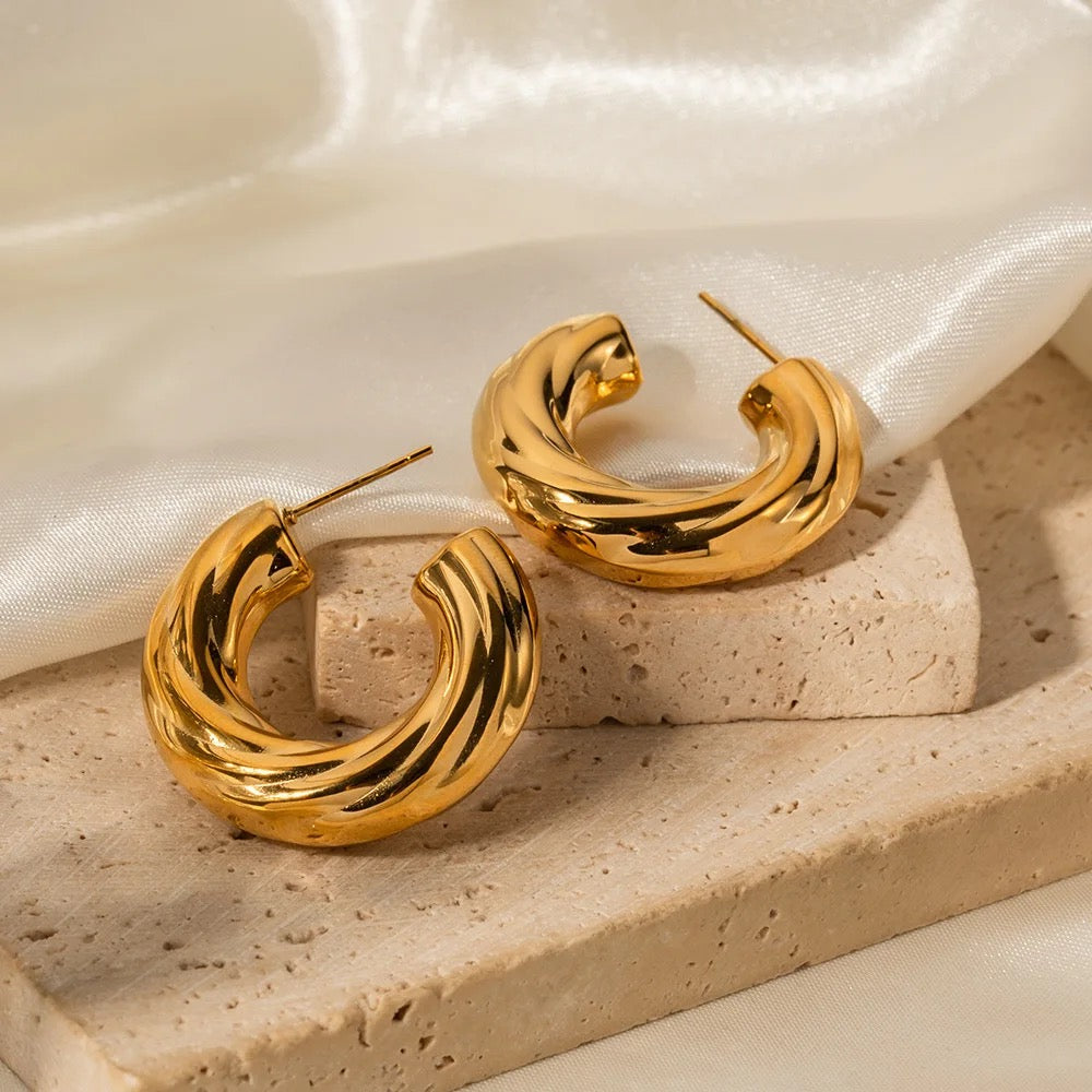 Melissa : Boucles d’oreilles créoles L'ordidon