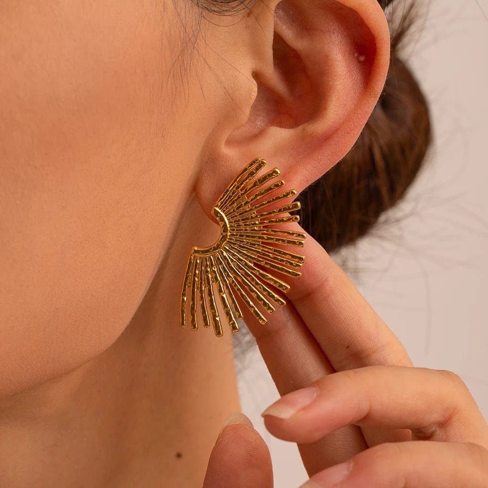 Solaire : Boucles d'oreilles design soleil