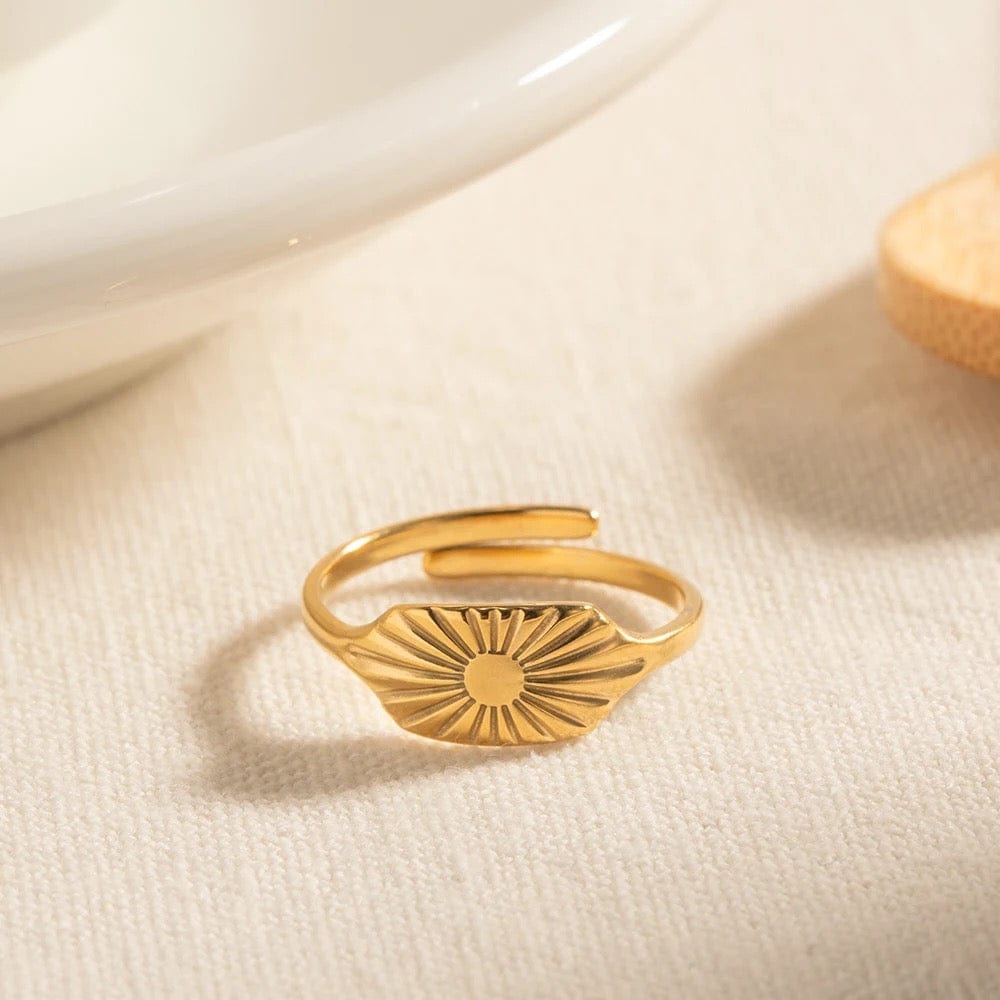 Malte : Bague fine ajustable L'or Didon