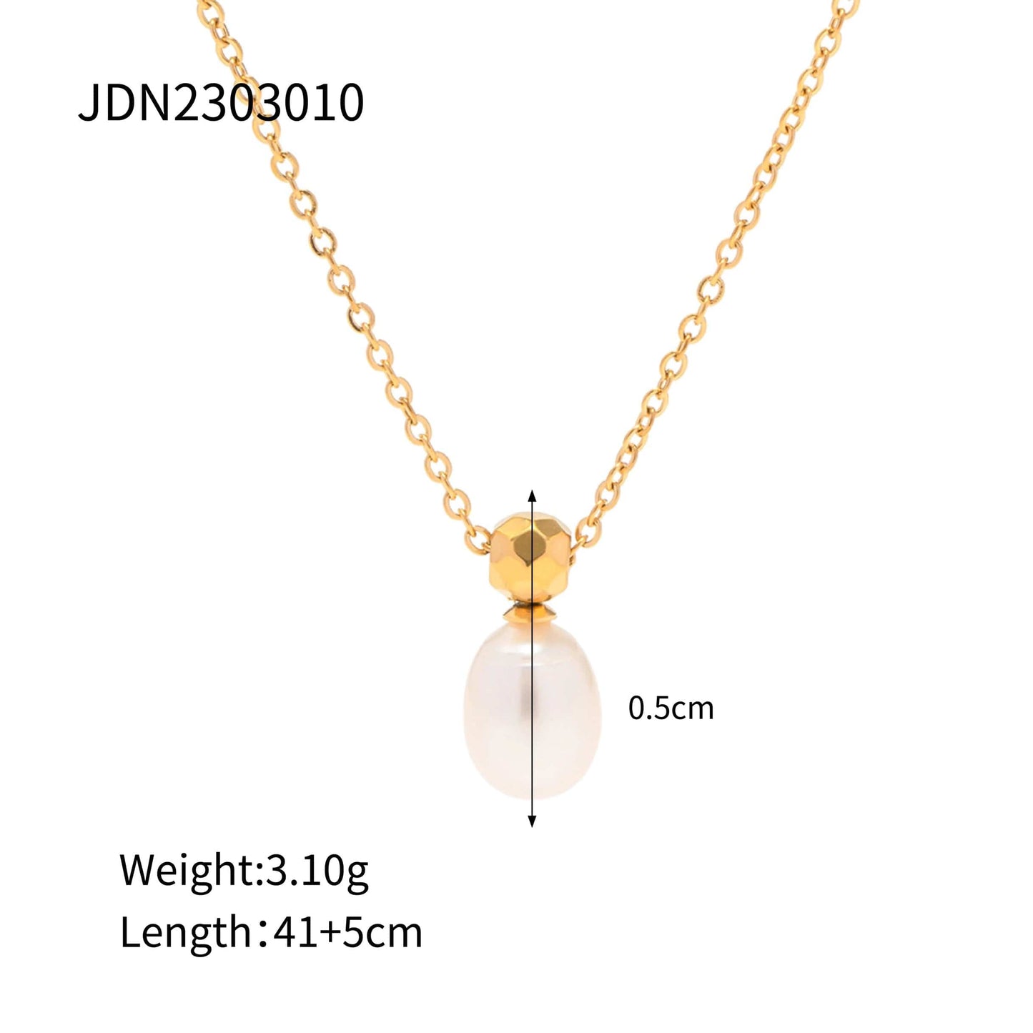 Manon : Collier fin avec une perle délicate L'or Didon