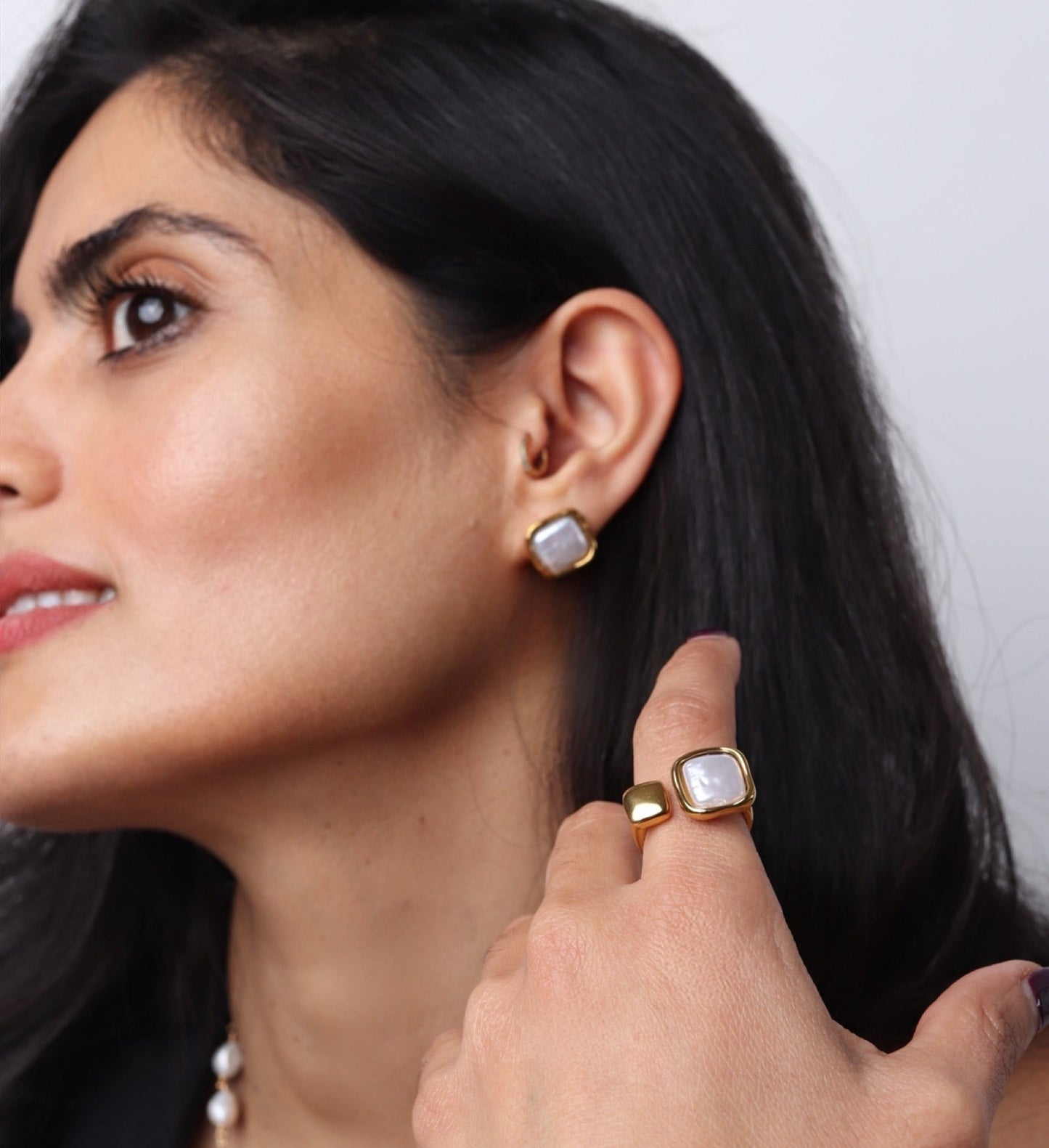 Bague “Sienna” Ajustable – Acier Inoxydable Plaqué Or