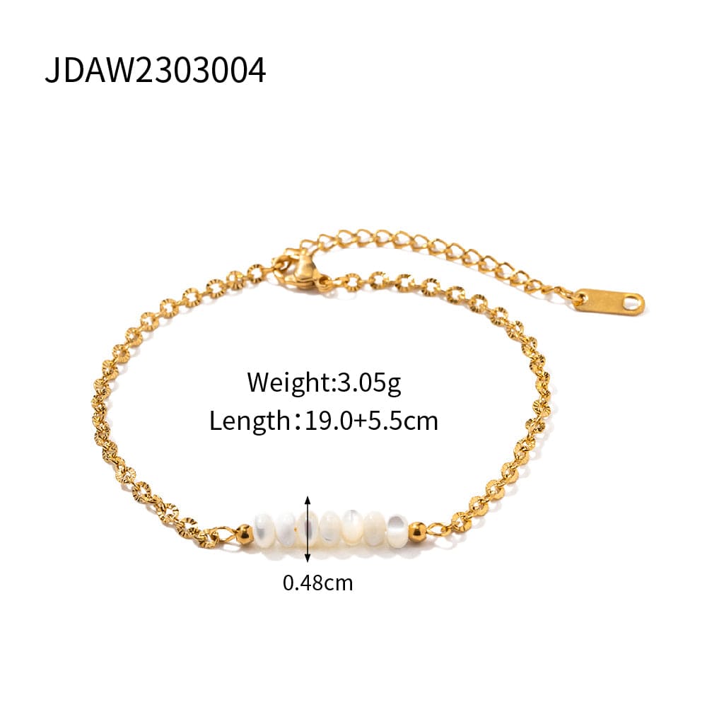 July : Bracelet de cheville L'or Didon