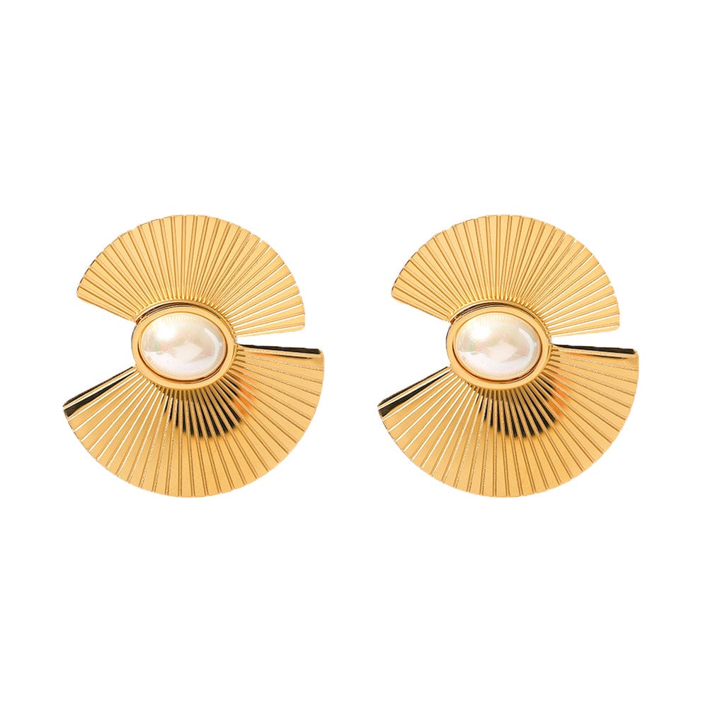 Éventailles : Boucles d'oreilles L'or Didon