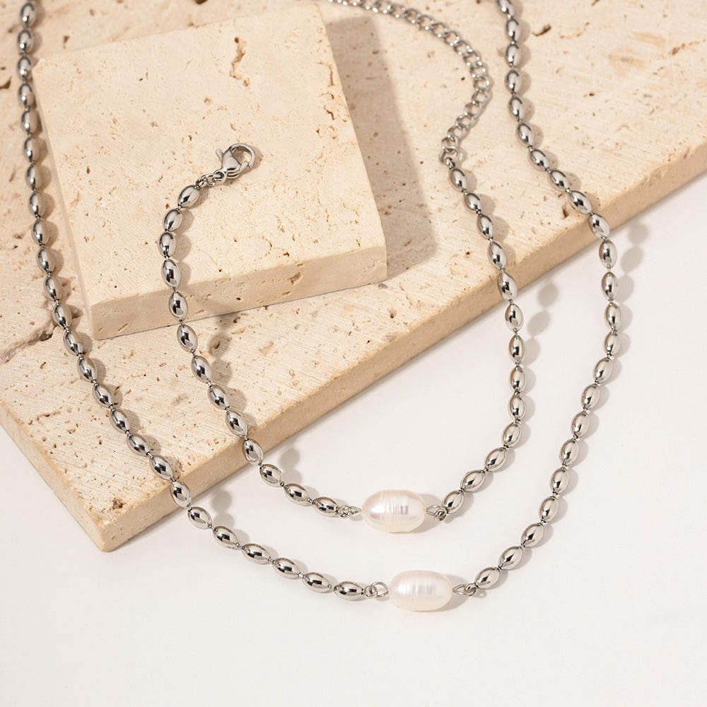 Coffret bijoux : Ensemble de bijoux tendance Collier et bracelet avec perle