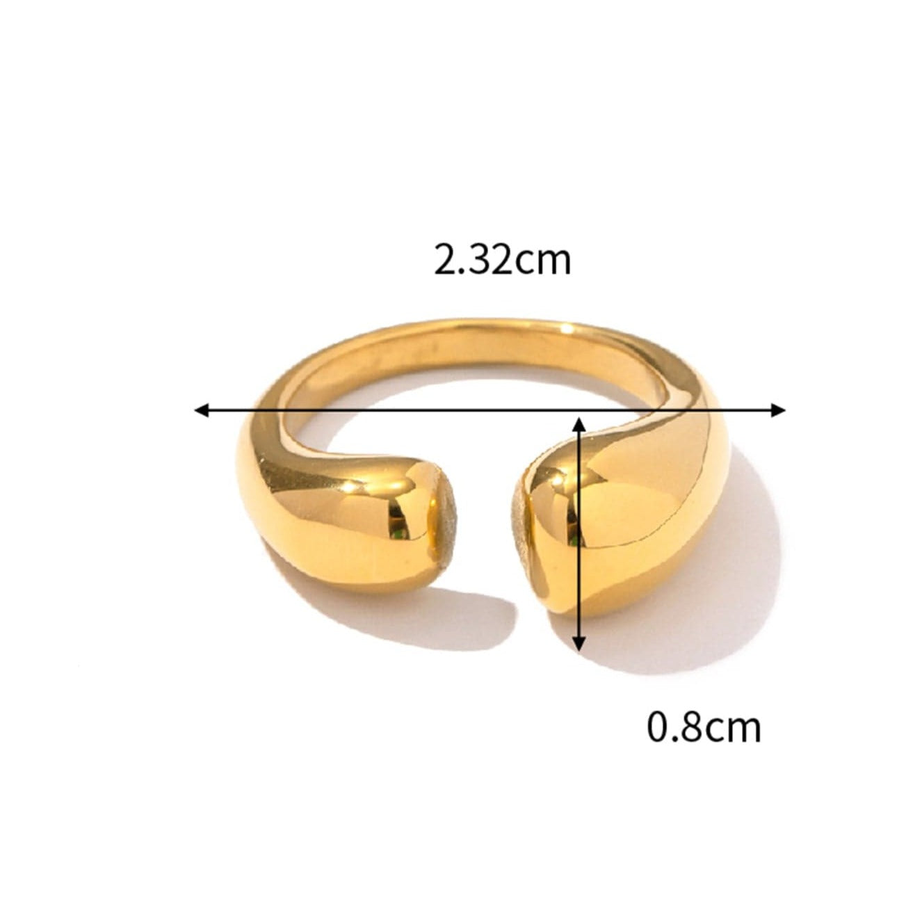Georgia 1 : Bague ajustable L'or Didon