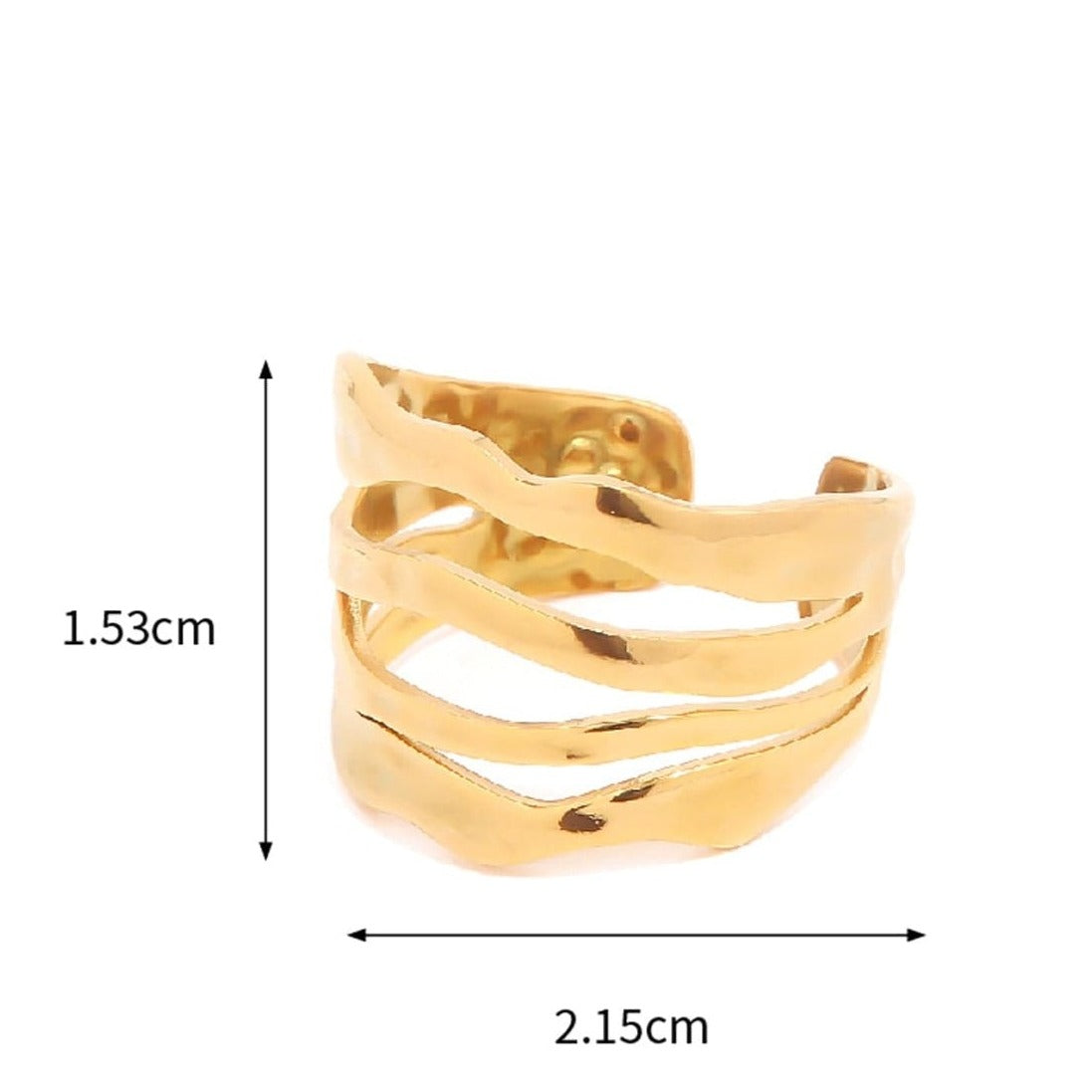 Fusion : Bague ajustable L'or Didon