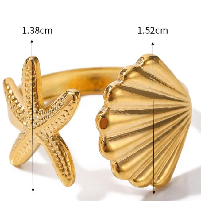 Stella : Bague ajustable L'or Didon