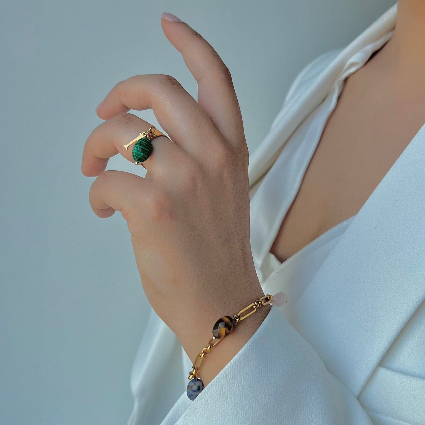 Harmonie : Bracelet personnalisé avec des pierres naturelles