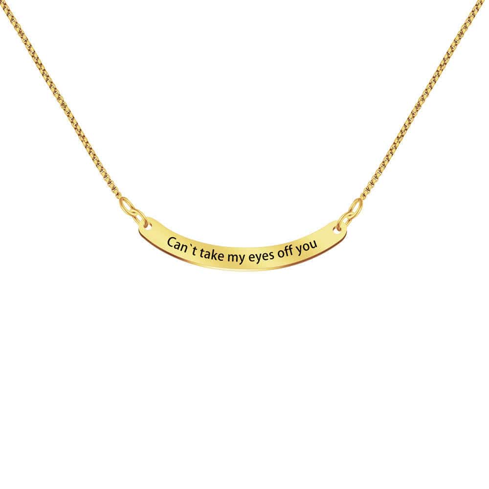 Arc : Collier bar personnalisé avec gravure