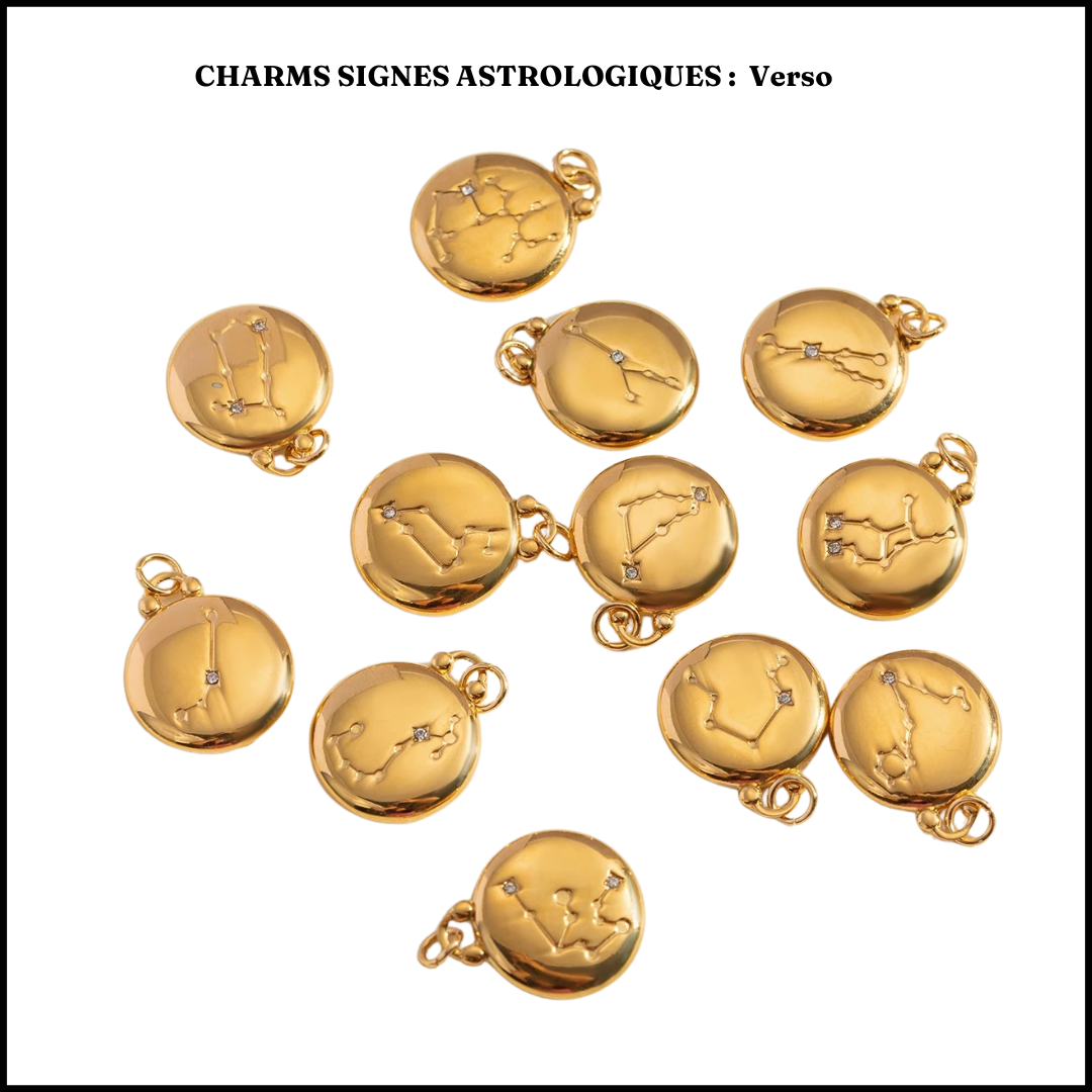Collier chaîne trombone personnalisable avec charms L'or Didon