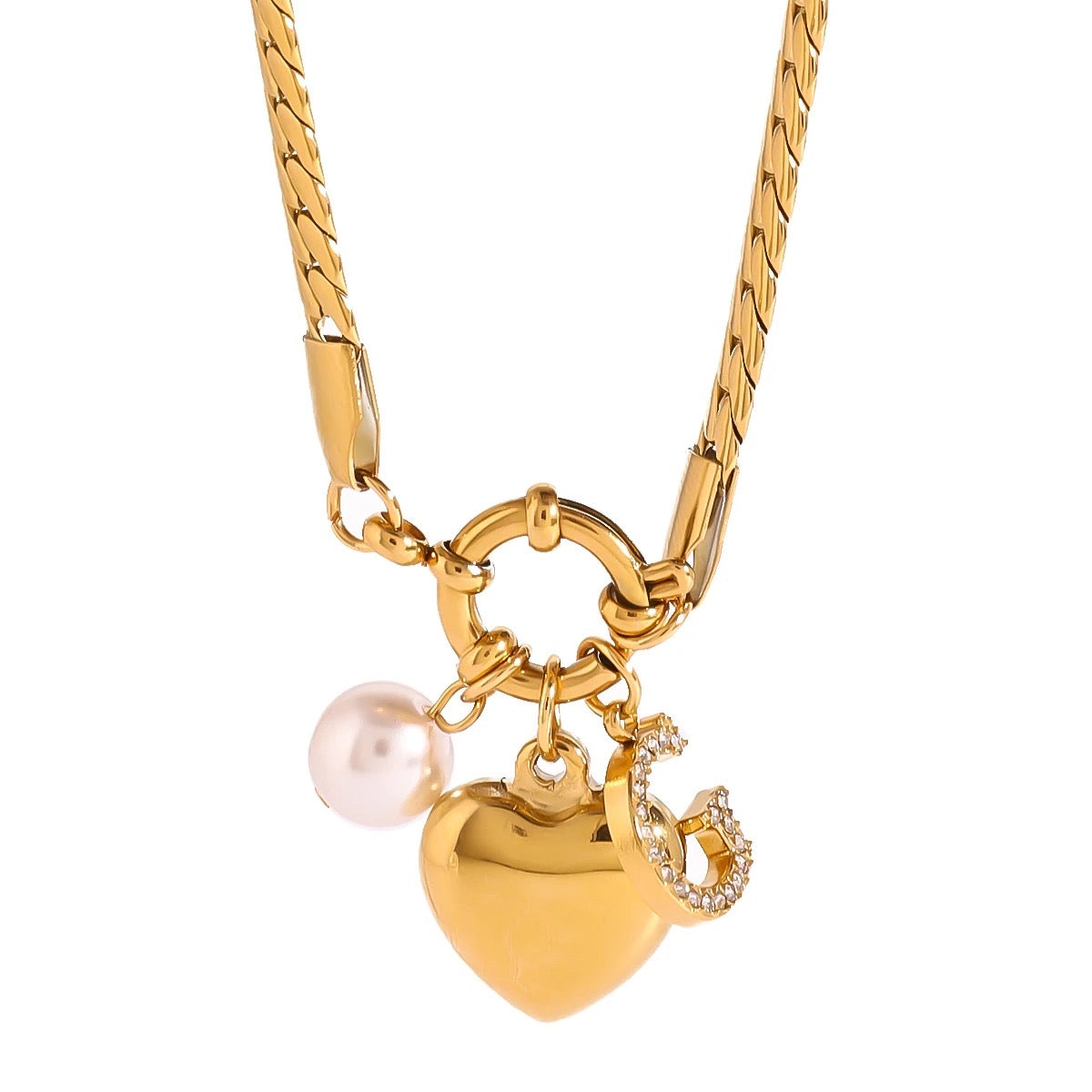 Collier en chaine anglaise personnalisable avec des charms