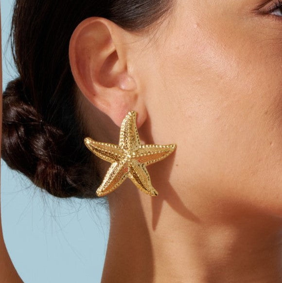Étoile de mer : Boucles d’oreilles waterproof
