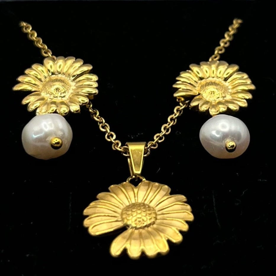Coffret Orchidée : Collier et boucles d'oreilles
