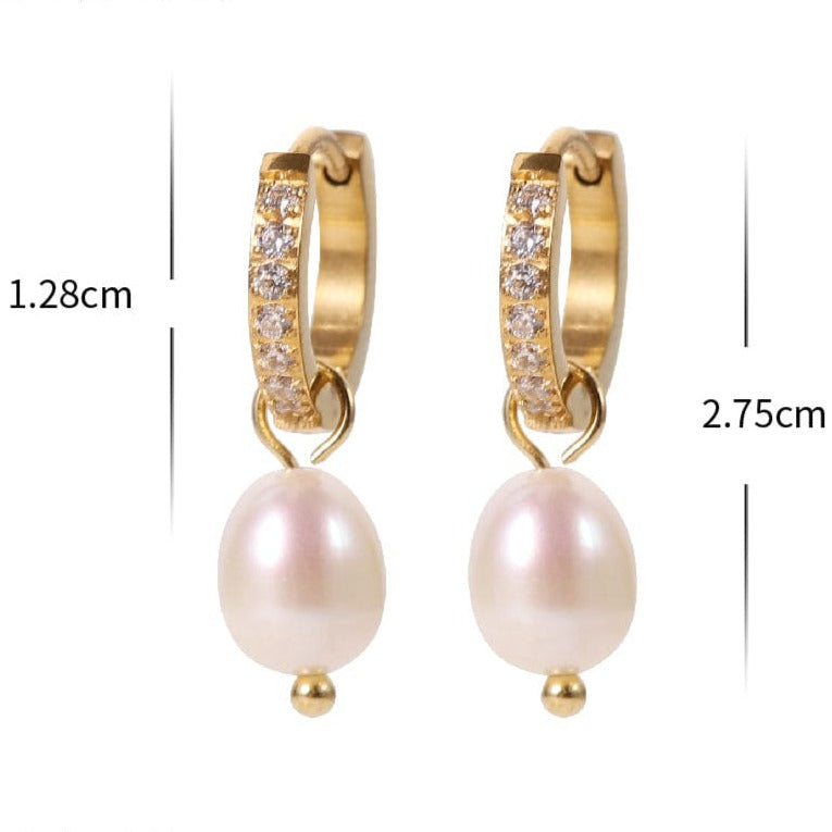 Coffret Edith :Ensemble bijoux collier et boucles d'oreilles