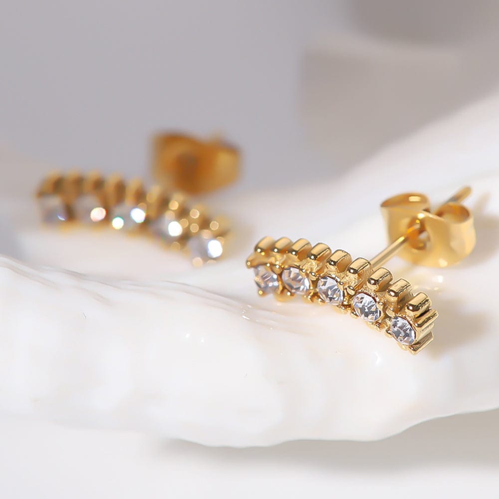 NINA : Boucles d'oreilles "puces" L'or Didon