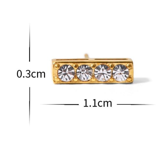 Élodie : Boucles d'oreilles "clous piercing" L'or Didon