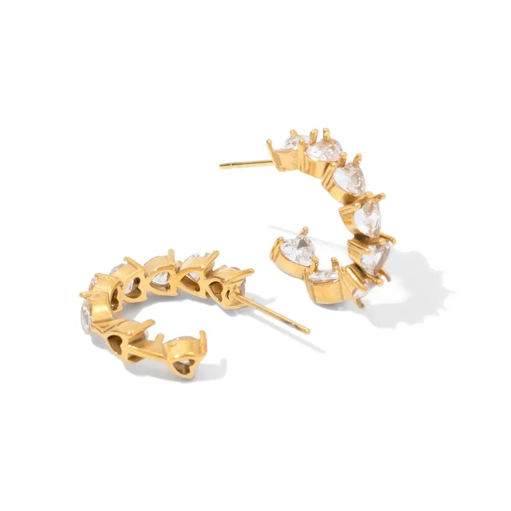 Amore : Boucles d'oreilles créoles L'or Didon
