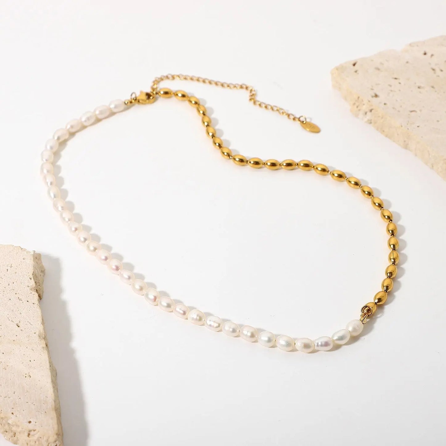 Nathalie : Collier de Perle d'eau douce L'or Didon