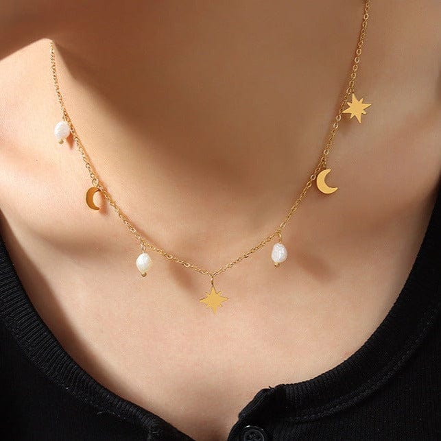 Collier à charms : Luna