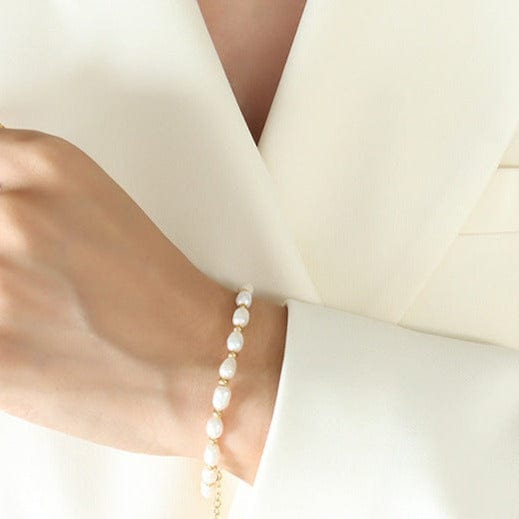 Bracelet en perles naturelles d'eau douce : Bracelet Lady